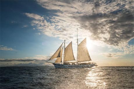 The Raja Laut visits Komodo, Raja Ampat and the Banda Islands.